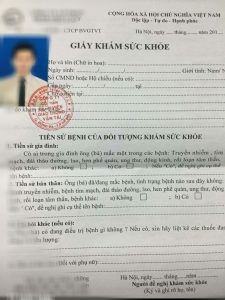 Giấy khám sk