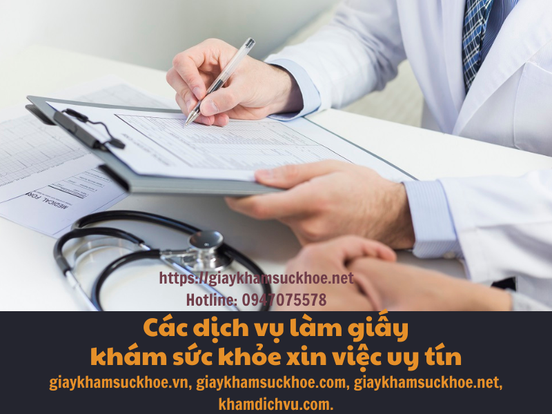 Dịch vụ làm giấy khám sức khỏe xin việc giá rẻ nhất