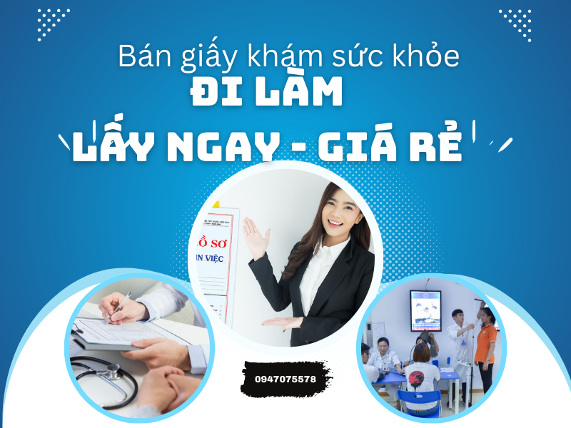 Bán giấy khám sức khỏe đi làm lấy nhanh giá rẻ