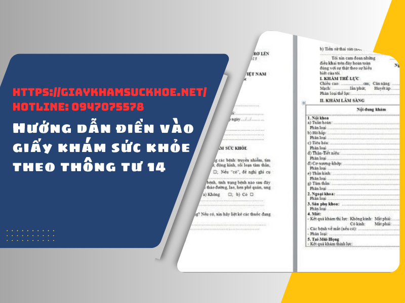 Giấy khám sức khỏe theo thông tư 14 là gì?