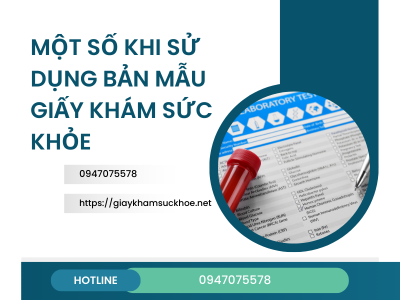 Bản mẫu giấy khám sức khỏe 2024 và những điều cần lưu ý