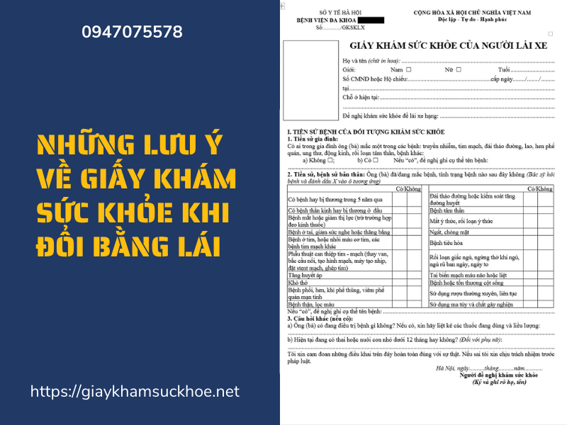 Các quy định về bệnh viện cấp giấy khám sức khỏe lái xe