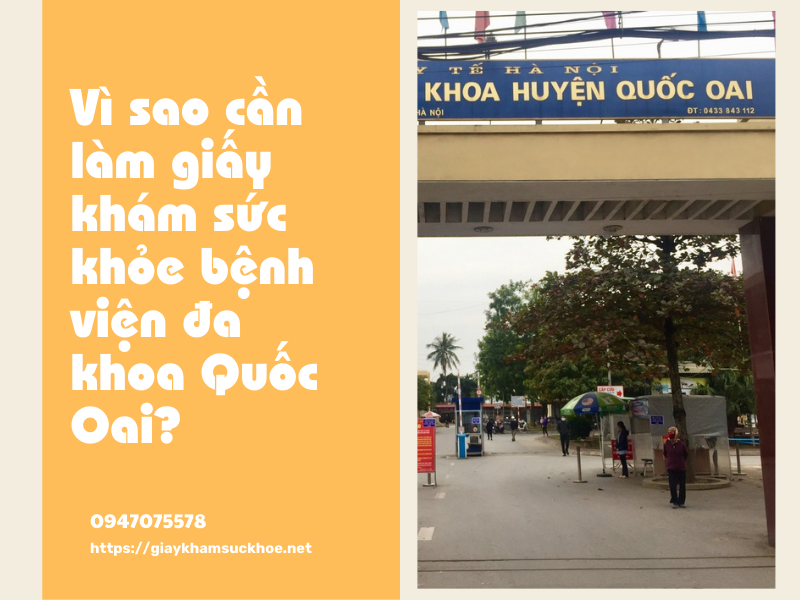 Hướng dẫn cách làm giấy khám sức khỏe bệnh viện ĐK Quốc Oai