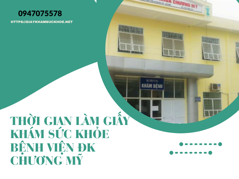 Hỗ trợ làm giấy khám sức khỏe bệnh viện ĐK Chương Mỹ