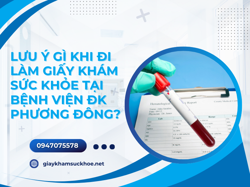 Giấy khám sức khỏe bệnh viện ĐK Phương Đông giá bao nhiêu?