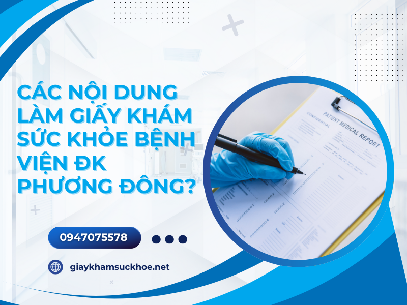 Giấy khám sức khỏe bệnh viện ĐK Phương Đông giá bao nhiêu?