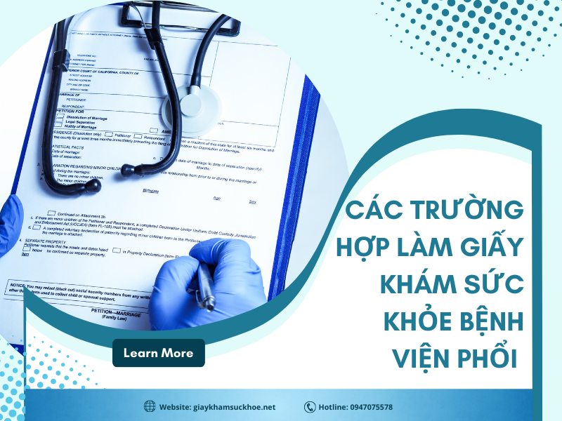 Hướng dẫn làm giấy khám sức khỏe bệnh viện Phổi Trung ương