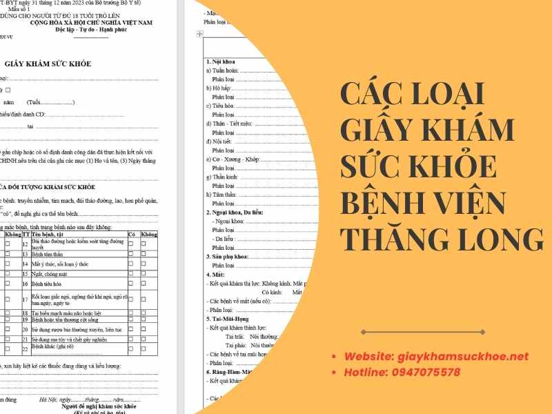 Hỏi đáp về giấy khám sức khỏe bệnh viện Thăng Long