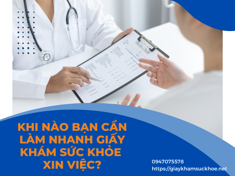 Đánh giá: giấy khám sức khỏe xin việc ở đâu làm nhanh và chuyên nghiệp?