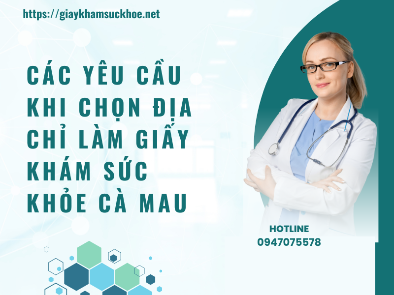 Làm giấy khám sức khỏe Cà Mau ở đâu uy tín và nhanh chóng?