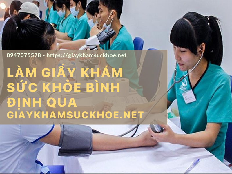 Hướng dẫn làm nhanh giấy khám sức khỏe Bình Định