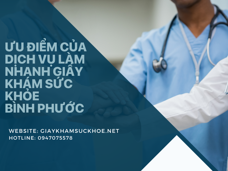 Dịch vụ làm nhanh giấy khám sức khỏe Bình Phước