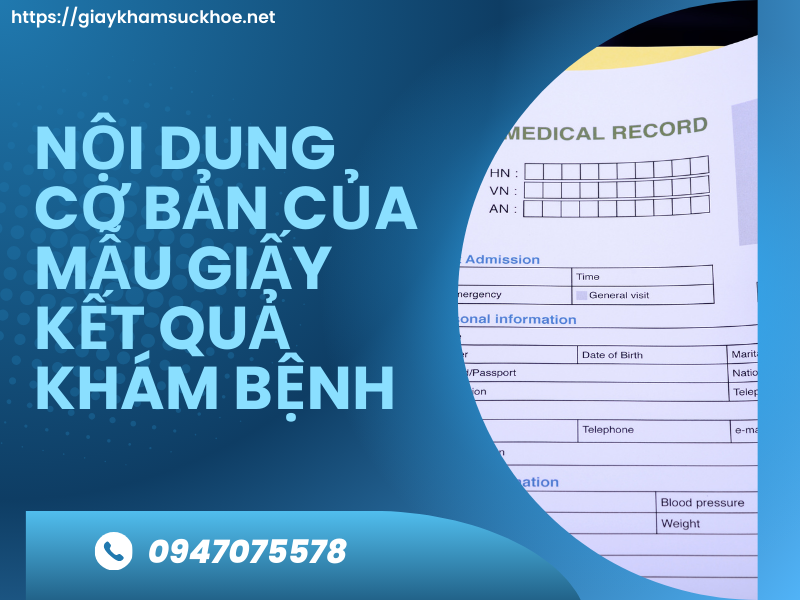 Mẫu giấy kết quả khám bệnh mới nhất và cách điền chính xác