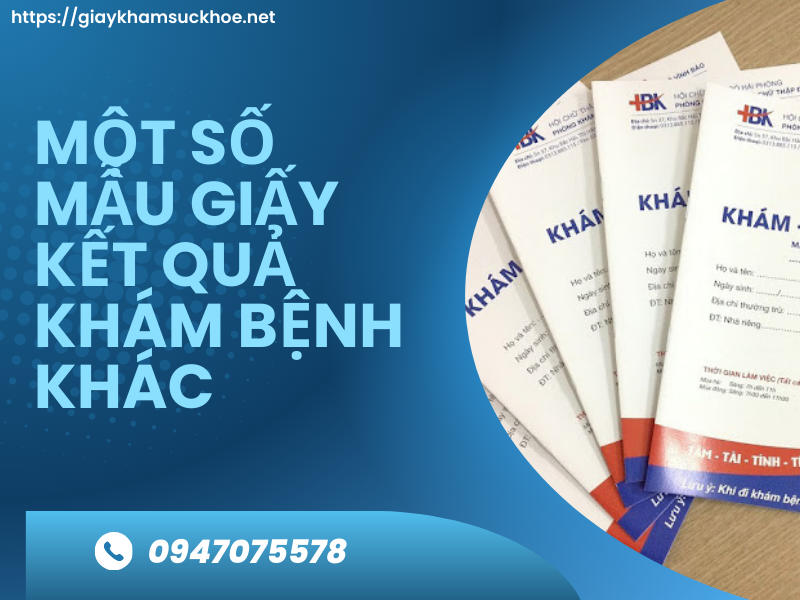 Mẫu giấy kết quả khám bệnh mới nhất và cách điền chính xác