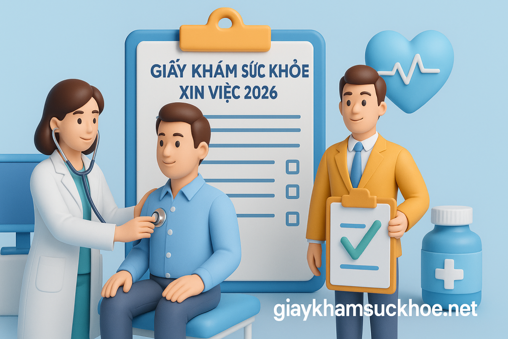 Giấy khám sức khỏe xin việc 2026
