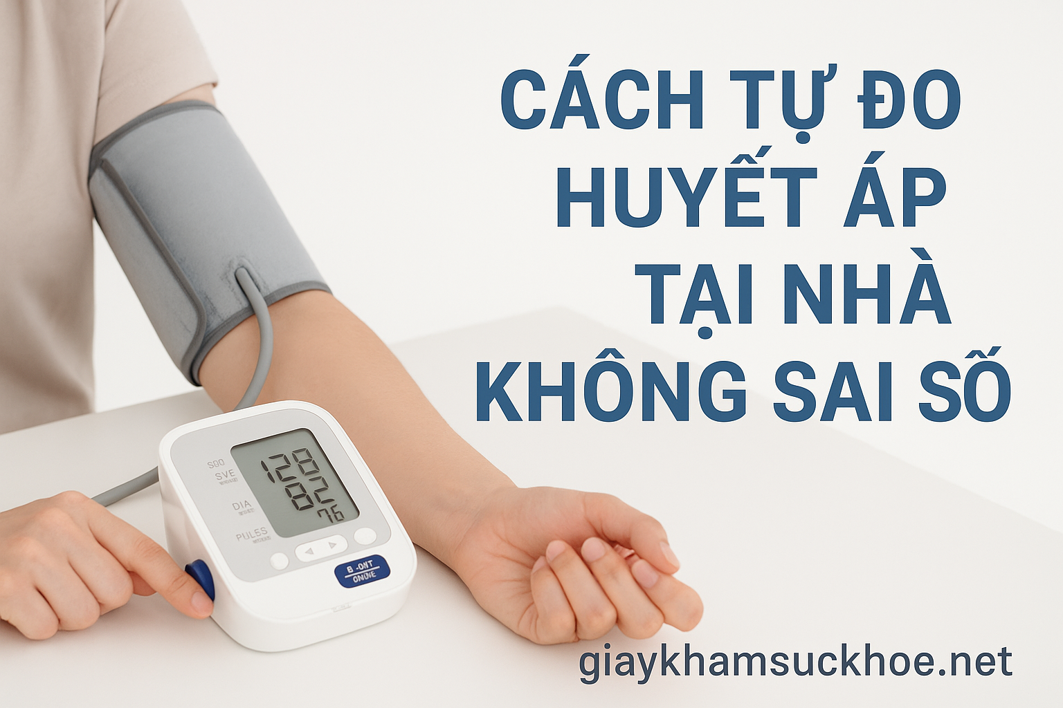 Cách tự đo huyết áp tại nhà không sai số