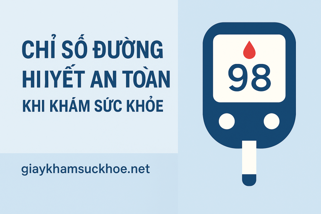 Chỉ số đường huyết an toàn khi khám sức khỏe