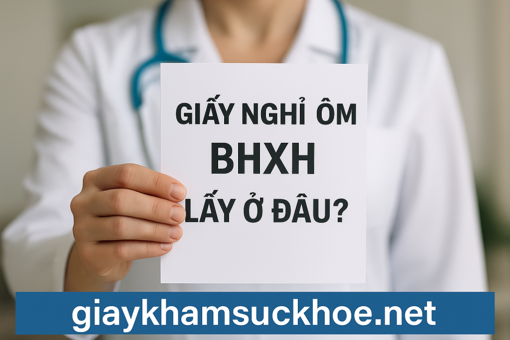 Giấy nghỉ ốm BHXH lấy ở đâu