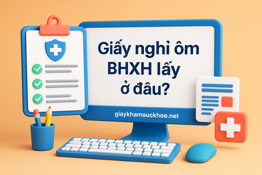 Giấy nghỉ ốm BHXH lấy ở đâu