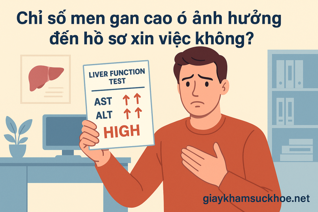 Chỉ số men gan cao có ảnh hưởng đến hồ sơ xin việc không
