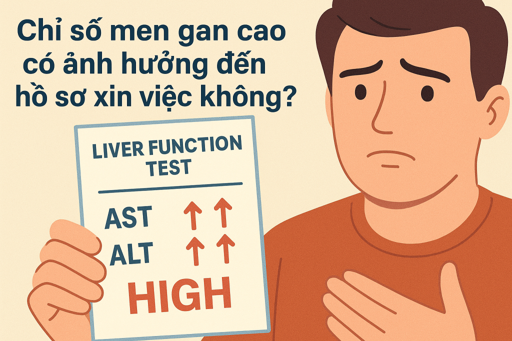 Chỉ số men gan cao có ảnh hưởng đến hồ sơ xin việc không