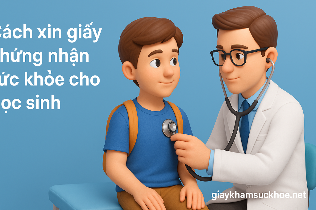 Cách xin giấy chứng nhận sức khỏe cho học sinh