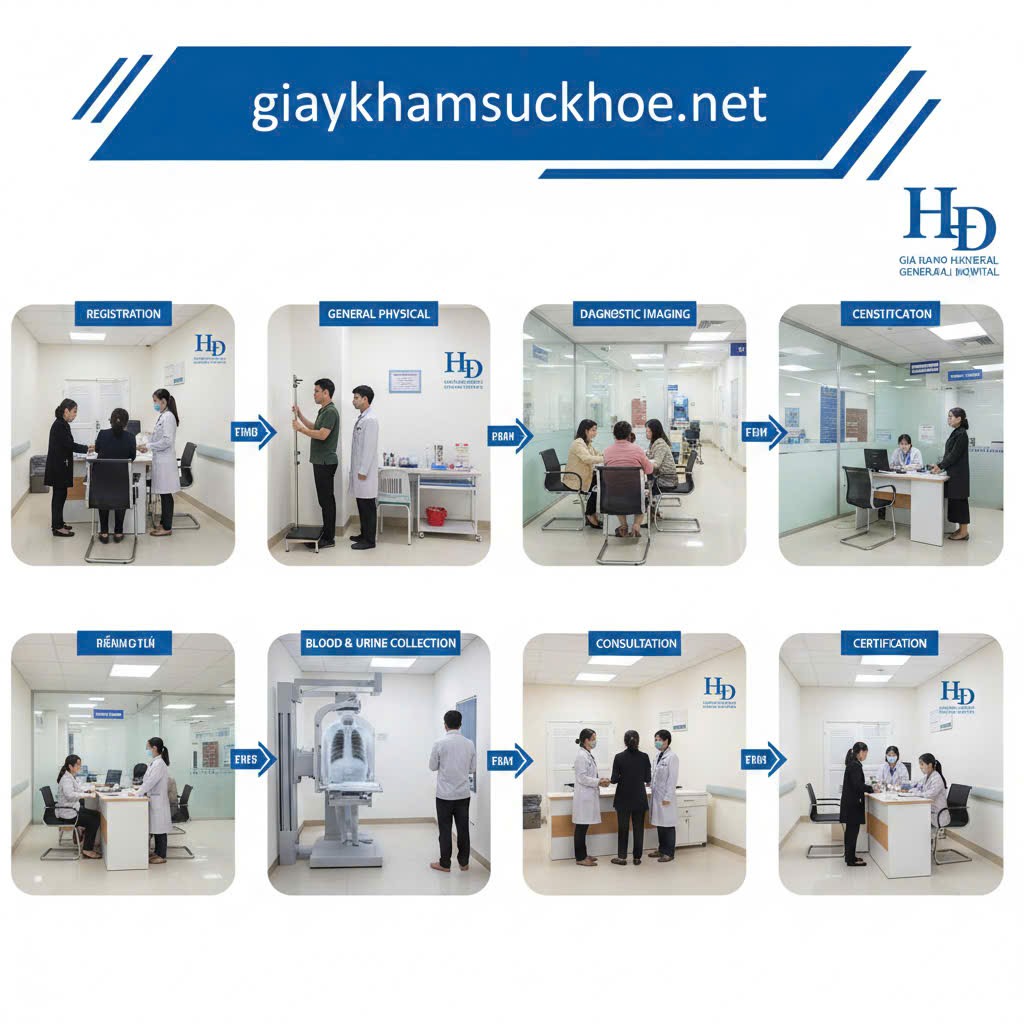 Quy trình làm Giấy khám sức khỏe bệnh viện Hà Đông 2026