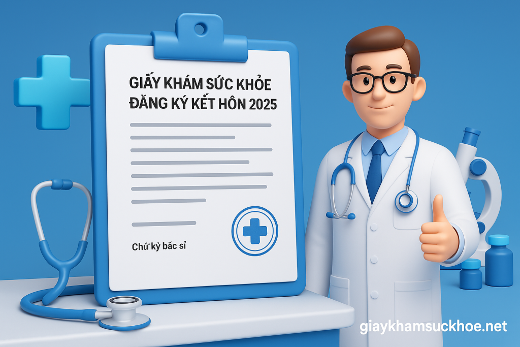 Giấy khám sức khỏe đăng ký kết hôn 2025