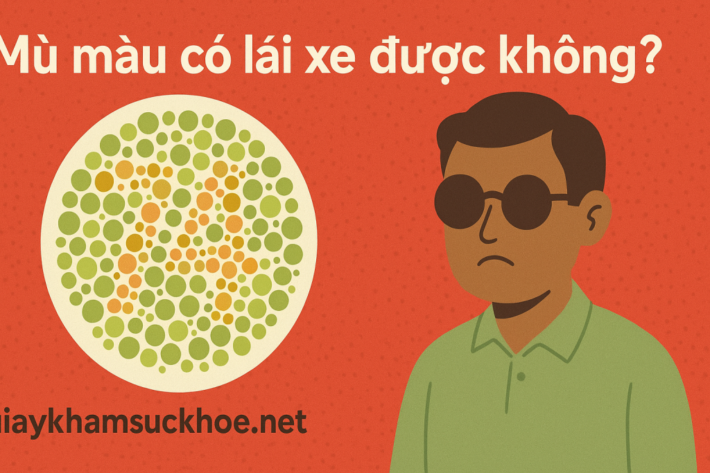 Mù màu có lái xe được không