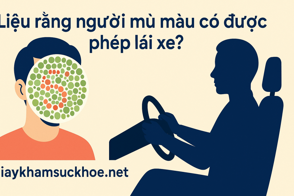 Mù màu có lái xe được không