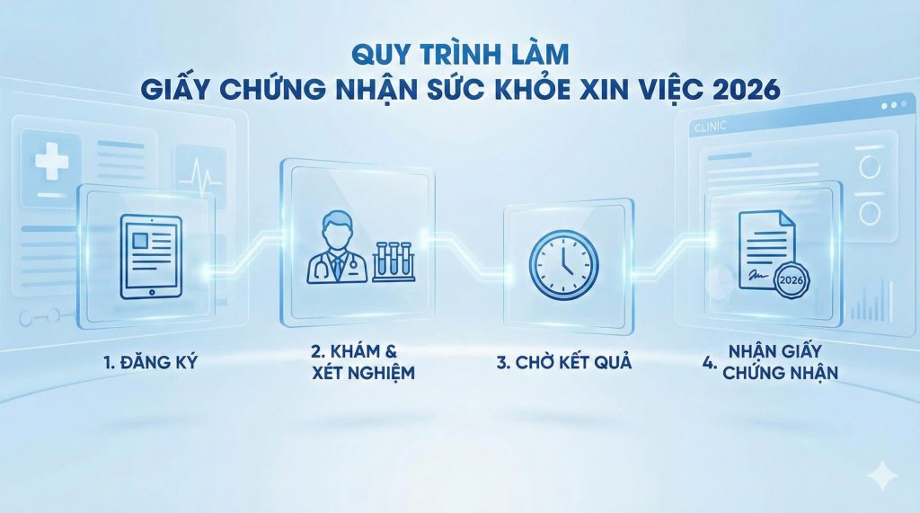 Quy trình chuẩn cấp giấy chứng nhận sức khỏe xin việc 2026 