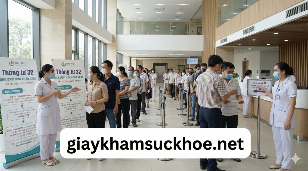 Thủ tục Giấy khám sk thông tư 32