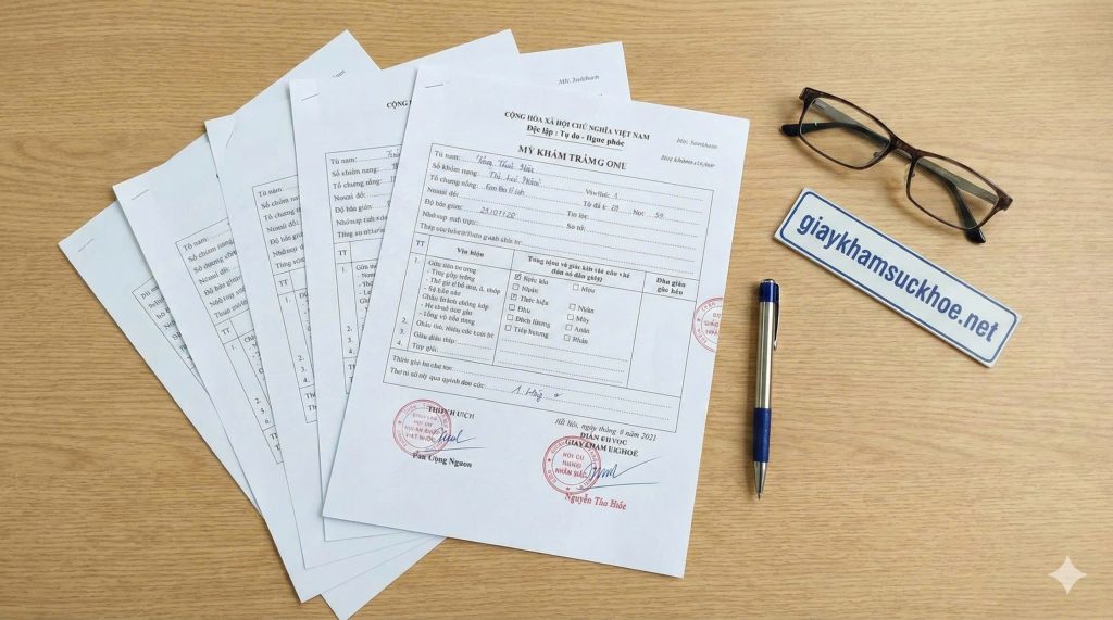 Kết quả Giấy khám sk thông tư 32