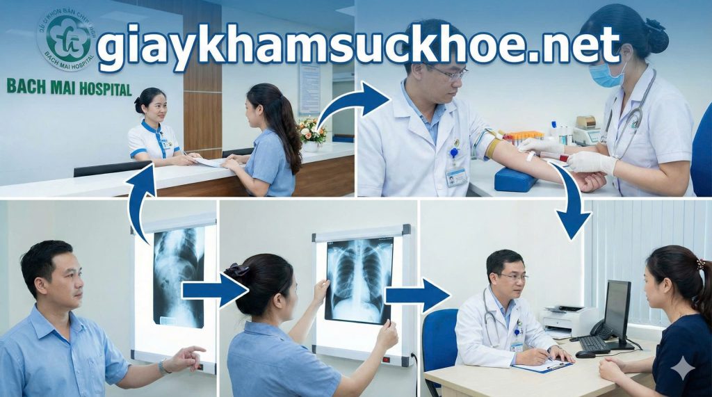 Quy trình làm Giấy khám sức khỏe bệnh viện Bạch Mai 2026