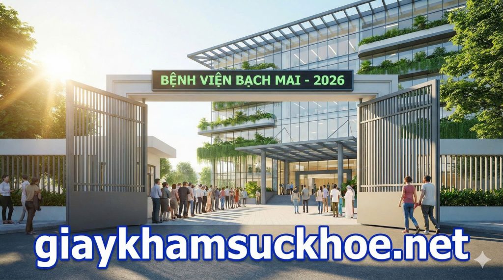 Giấy khám sức khỏe bệnh viện Bạch Mai 2026